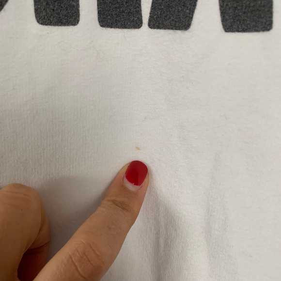 Tyler Jacobs Feel the Piece Cray Sweatshirt XS S Off White - Picture 5 of 5